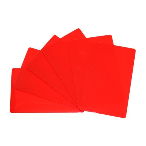 Red 10mil Credit Card Laminating Pouches - 100pk