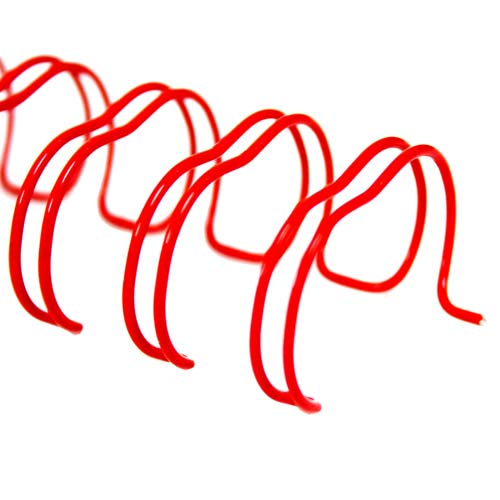 Red 2:1 Pitch Twin Loop Wire