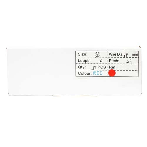 Red 3/4" 2:1 Pitch Twin Loop Wire - 50pk