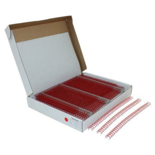Red 5/16" 3:1 Pitch Twin Loop Wire - 100pk