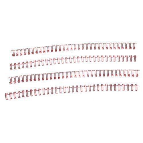 Red 5/16" 3:1 Pitch Twin Loop Wire - 100pk