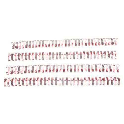 Red 7/16" 3:1 Pitch Twin Loop Wire - 100pk