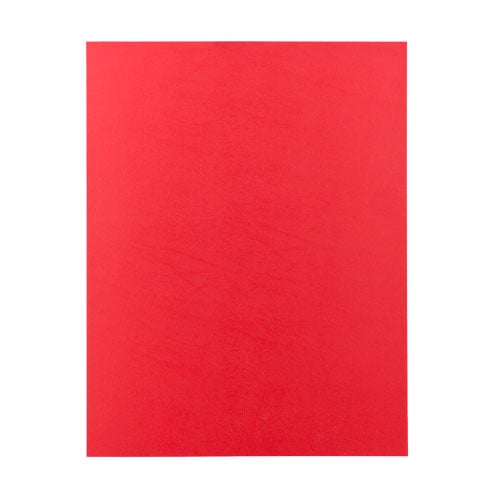 16mil Red Leather Grain Poly Covers