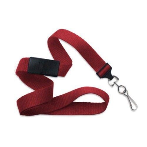 Red Microweave Break-Away Lanyard with NPS Swivel Hook - 100pk