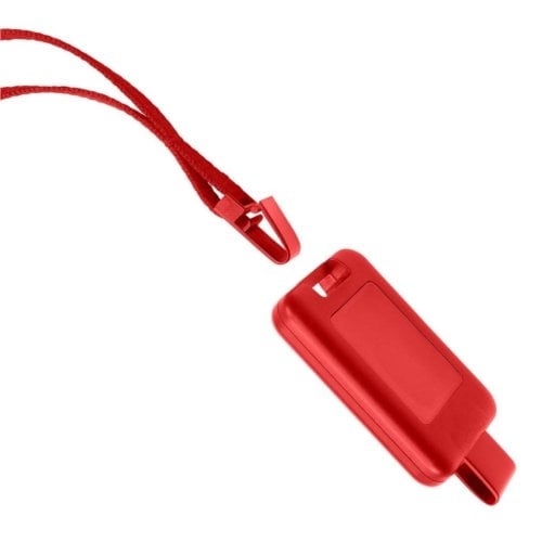 Red SlimReel System 3/8" Lanyard/Badge Reel Combination - 100pk
