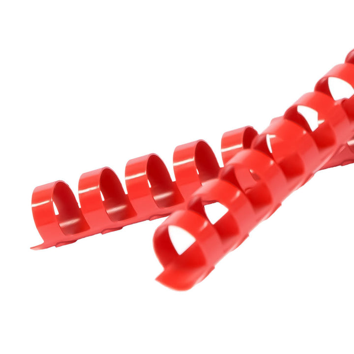 5/8" Red Plastic Binding Combs - 100pk
