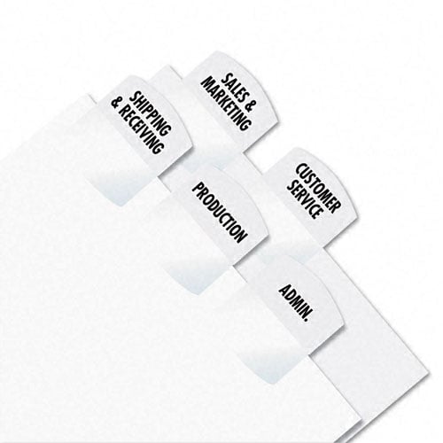 Redi-Tag White Laser Printable Index Tabs - 100pk