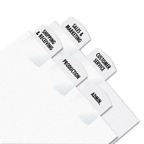 Redi-Tag White Laser Printable Index Tabs - 1pk (375 Tabs/Pack)
