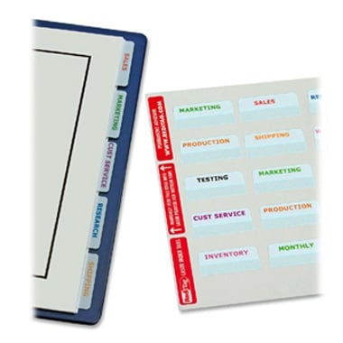Redi-Tag White 2" Laser Printable Index Tabs - 80pk
