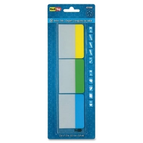 Redi-Tag Write-On Self-Stick Yellow/Green/Blue Index Tabs  - 30pk