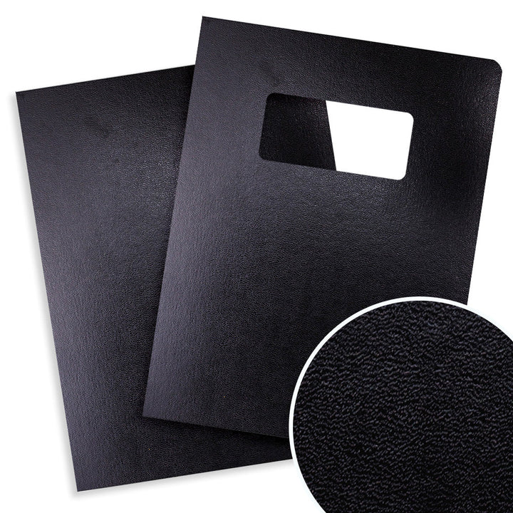 8.5" x 11" Regency Leatherette Vinyl Covers With Windows - 100pk