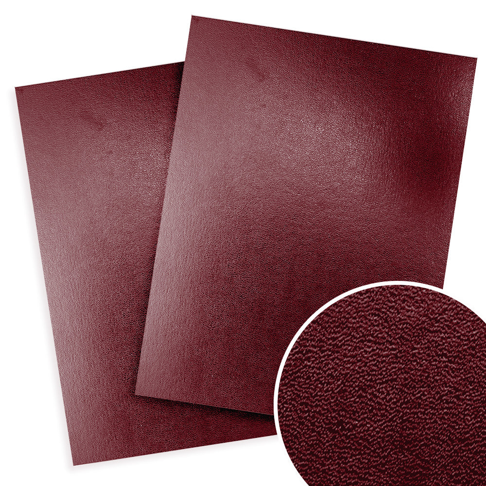 Maroon Sedona 17pt Premium 9" x 11" Leatherette Covers - 100pk