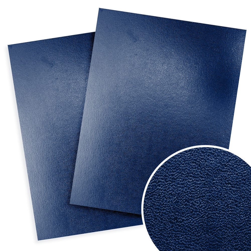 Navy Blue Sedona 17pt Premium 9" x 11" Leatherette Covers - 100pk