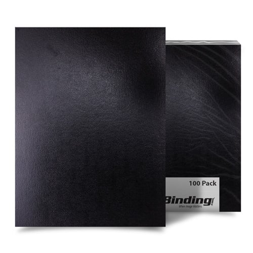 Black 8" x 10" Regency Leatherette Vinyl Covers - 100pk