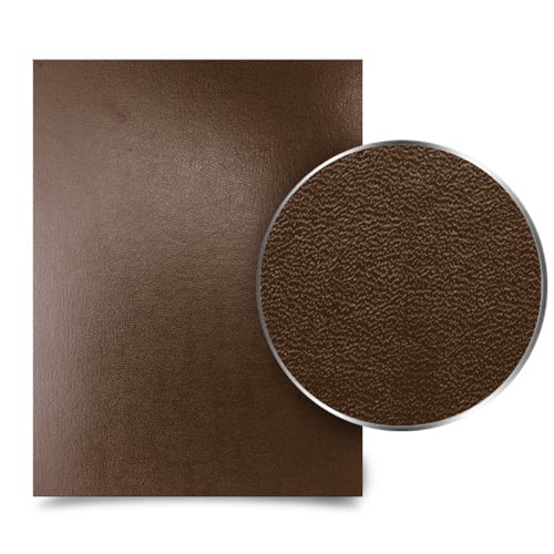 Brown 9" x 11" Regency Leatherette Vinyl Covers - 100pk