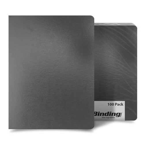 Dark Gray 8.75" x 11.25" Regency Leatherette Vinyl Covers - 100pk