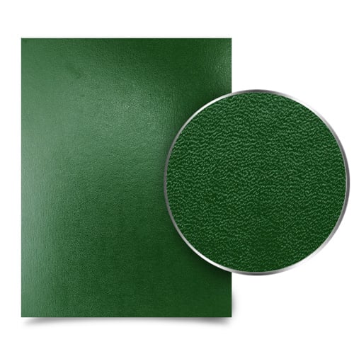 Dark Green 8.5" x 11" Regency Leatherette Vinyl Covers [Unpunched] - 100pk