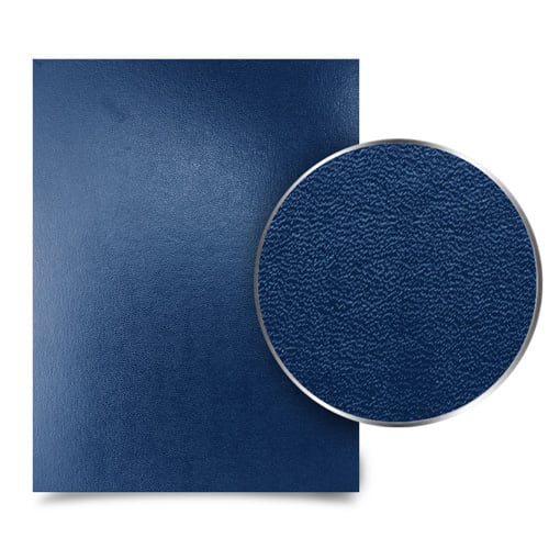 Navy Blue 8" x 8" Regency Leatherette Vinyl Covers - 100pk