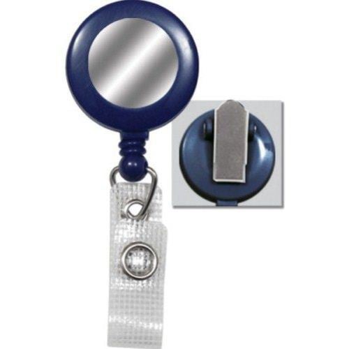 Reinforced Badge Reel w Silver Sticker and Spring Clip