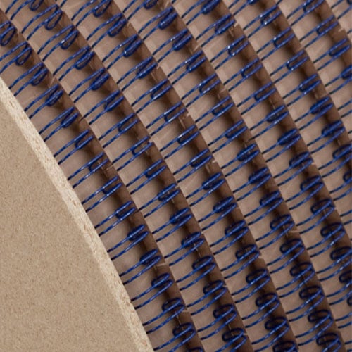 Wire-O 1-1/8" Blue 2:1 Pitch Double Loop Ring Wire Spool  (4000 Loops)