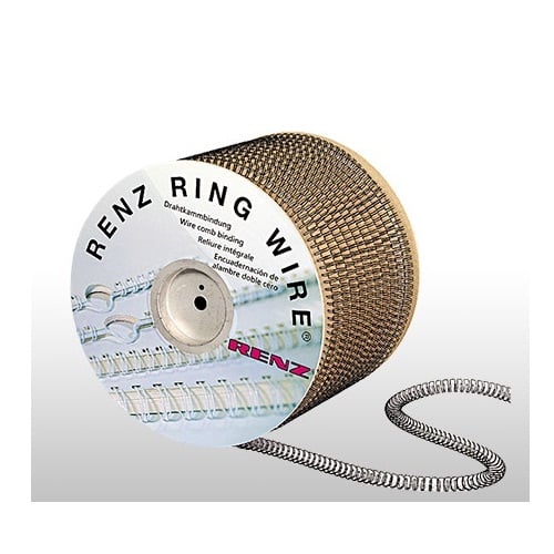 Renz 5/16" 3:1 Pitch Double Loop Ring Wire Spool