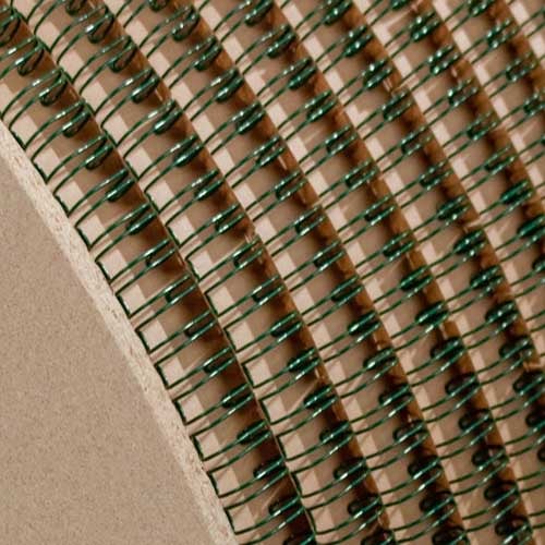 Wire-O 7/8" Green 2:1 Pitch Double Loop Ring Wire Spool (5150 Loops)