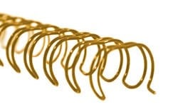 Renz Premium 1" Bronze 2:1 Twin Loop Ring Wire - 100pk