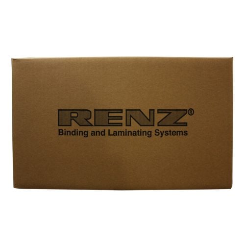 Renz Premium 1 1/2" White 2:1 Twin Loop Ring Wire - 100pk