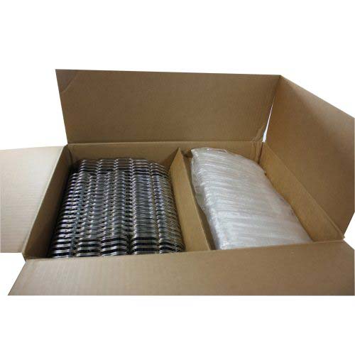 Renz Premium 1 1/4" Silver 2:1 Twin Loop Ring Wire - 100pk
