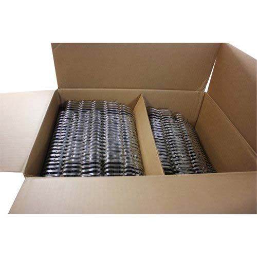 Renz Premium 1 1/2" Silver 2:1 Twin Loop Ring Wire - 100pk