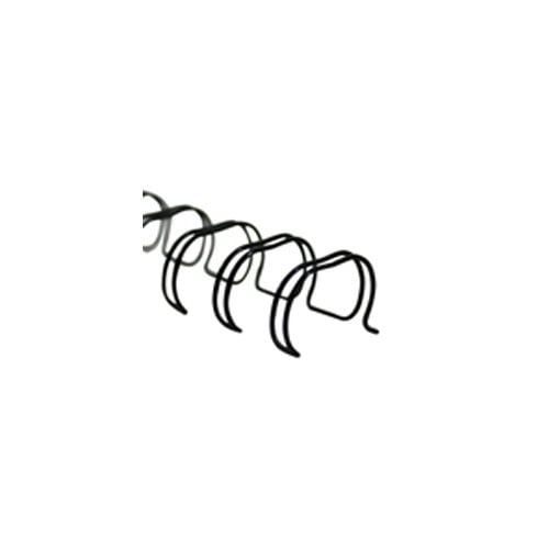Renz Premium 1/2" Black 2:1 Twin Loop Ring Wire - 100pk