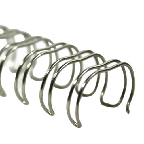 Renz Premium 1/2" Silver 3:1 Twin Loop Ring Wire - 100pk