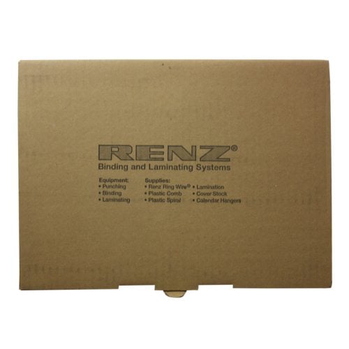 Renz Premium 1/2" White 2:1 Twin Loop Ring Wire - 100pk
