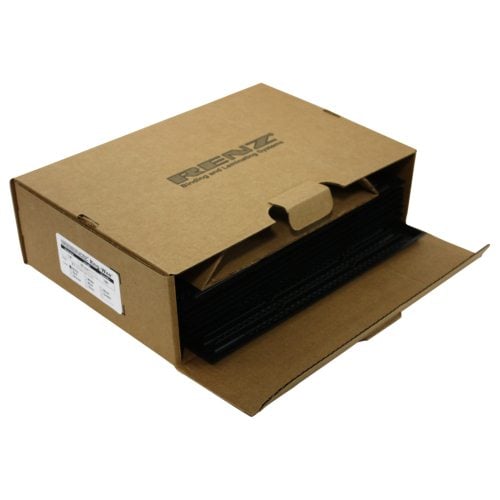 Renz Premium 1/4" Black 3:1 Twin Loop Ring Wire - 100pk