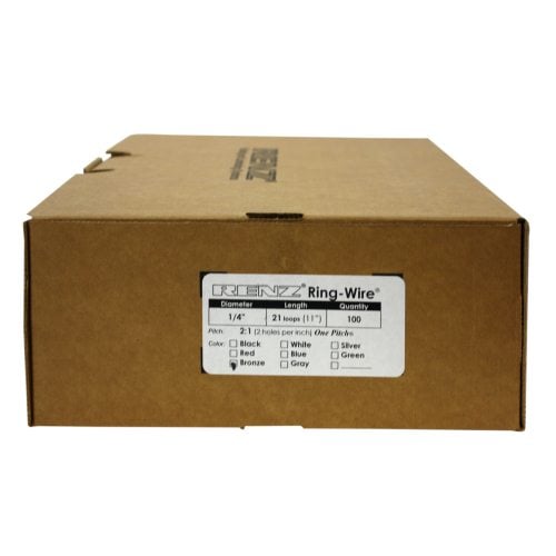 Renz Premium 1/4" Bronze 2:1 Twin Loop Ring Wire - 100pk