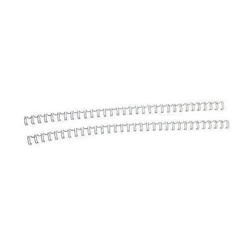 Renz Premium 1/4" Gray 3:1 Twin Loop Ring Wire - 100pk