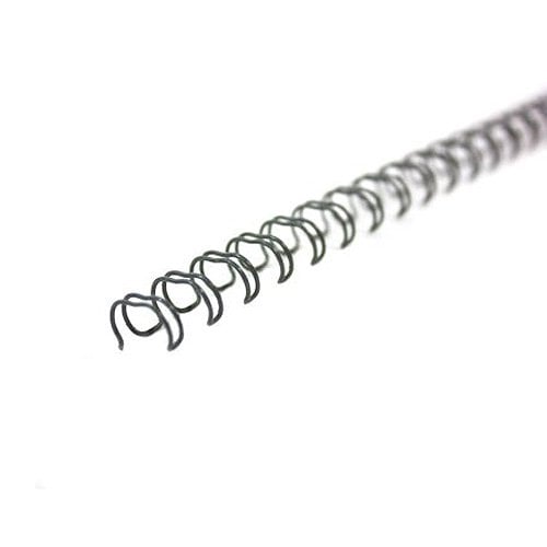 Renz Premium 1/4" Gray 3:1 Twin Loop Ring Wire - 100pk