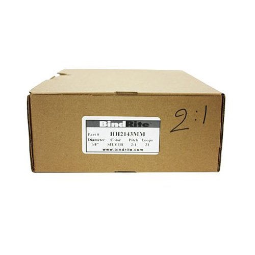 Renz Premium 1/4" Silver 2:1 Twin Loop Ring Wire - 100pk