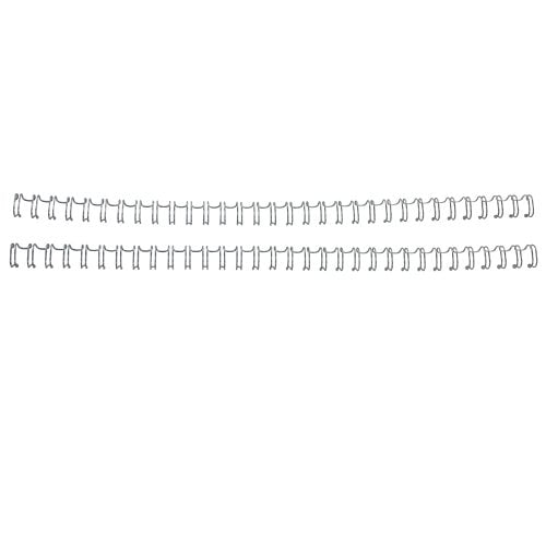 Renz Premium 1/4" Transparent Coat 3:1 Twin Loop Ring Wire