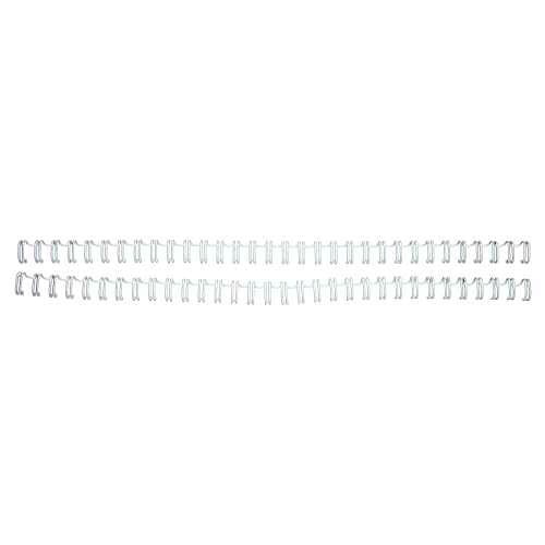 Renz Premium 1/4" White 3:1 Twin Loop Ring Wire - 100pk