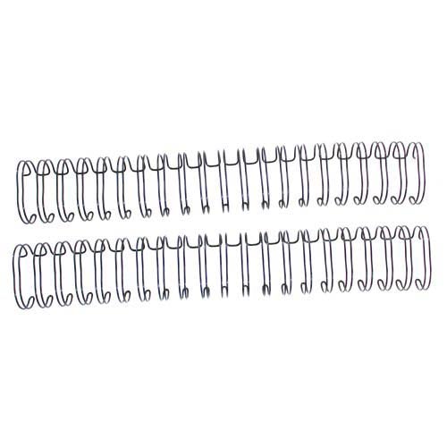 Renz Premium 1" Black 2:1 Twin Loop Ring Wire - 100pk