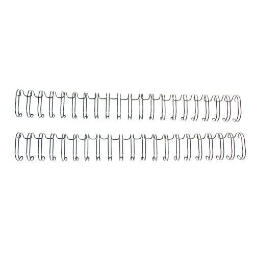 Renz Premium 3/4" Black 2:1 Twin Loop Ring Wire - 100pk