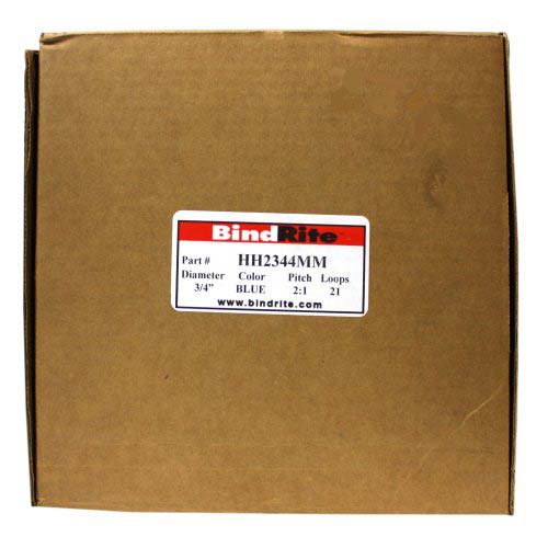Renz Premium 3/4" Blue 2:1 Twin Loop Ring Wire -100pk