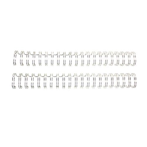 Renz Premium 3/4" Silver 2:1 Twin Loop Ring Wire - 100pk