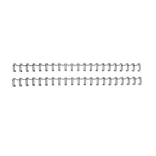 Renz Premium 3/8" Black 2:1 Twin Loop Ring Wire -100pk