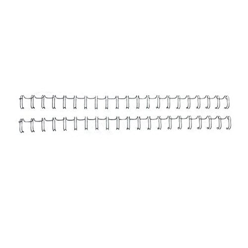 Renz Premium 3/8" Gray 2:1 Twin Loop Ring Wire - 100pk