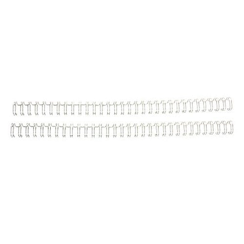Renz Premium 3/8" Silver 3:1 Twin Loop Ring Wire - 100pk