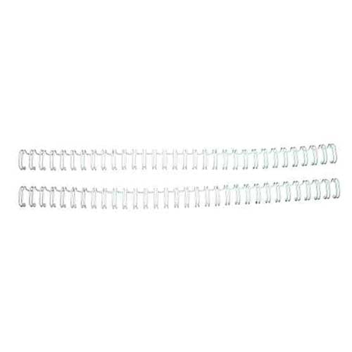 Renz Premium 3/8" White 3:1 Twin Loop Ring Wire - 100pk