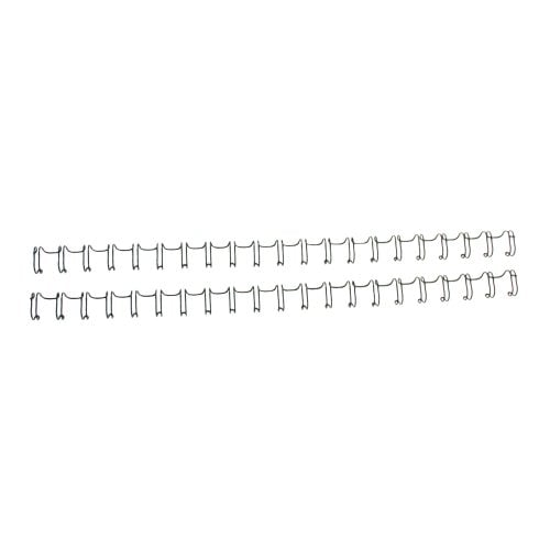 Renz Premium 5/16" Black 2:1 Twin Loop Ring Wire - 100pk