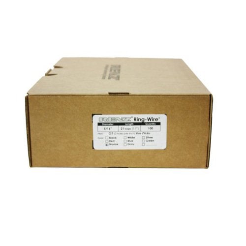 Renz Premium 5/16" Bronze 2:1 Twin Loop Ring Wire - 100pk